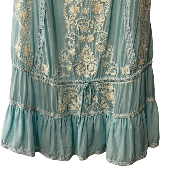 Melissa Odabash Jaz embroidered voile dress or swim cover up M coastal beachy - Picture 13 of 16